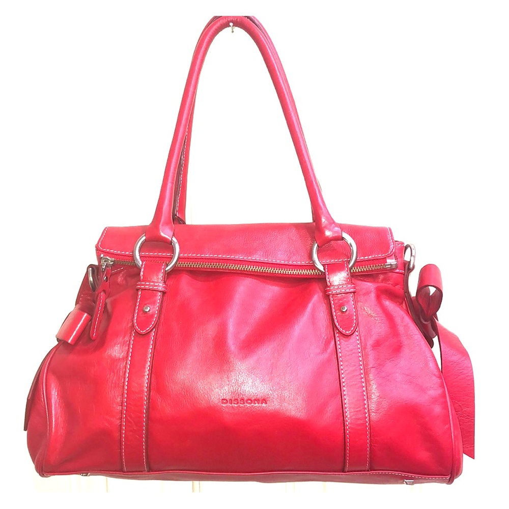 Dissona Red Leather Italy Bag
